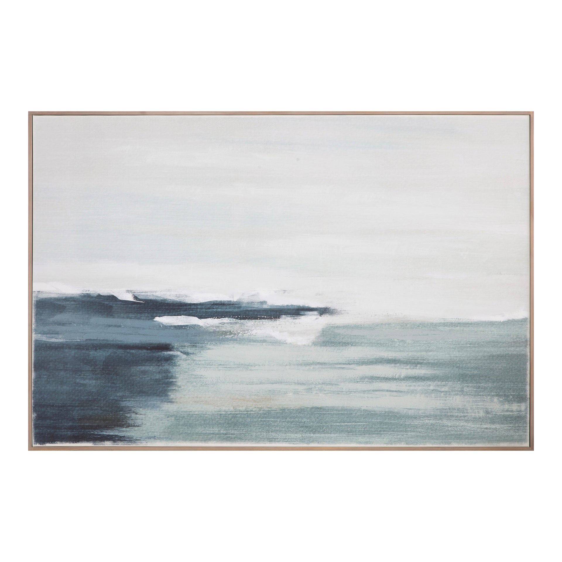 Theron Framed Painting - Cool Blue Tones Meets Moody Colours