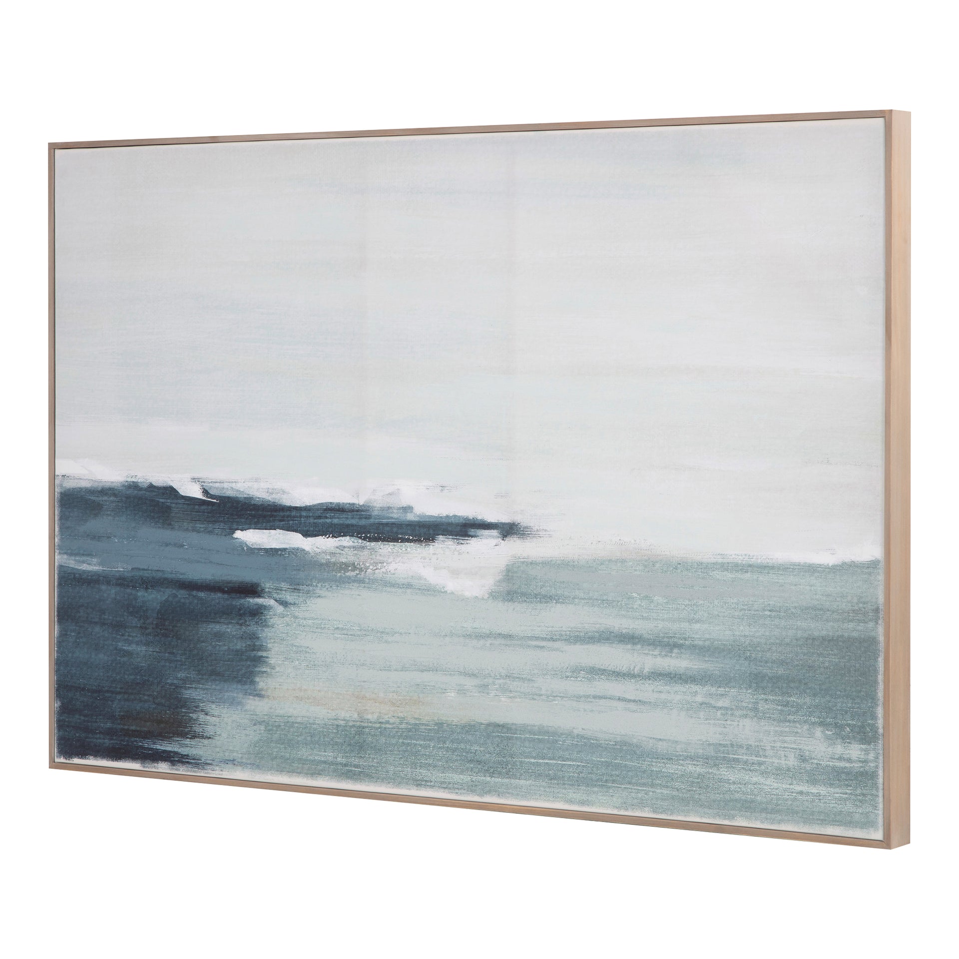 Theron Framed Painting - Cool Blue Tones Meets Moody Colours