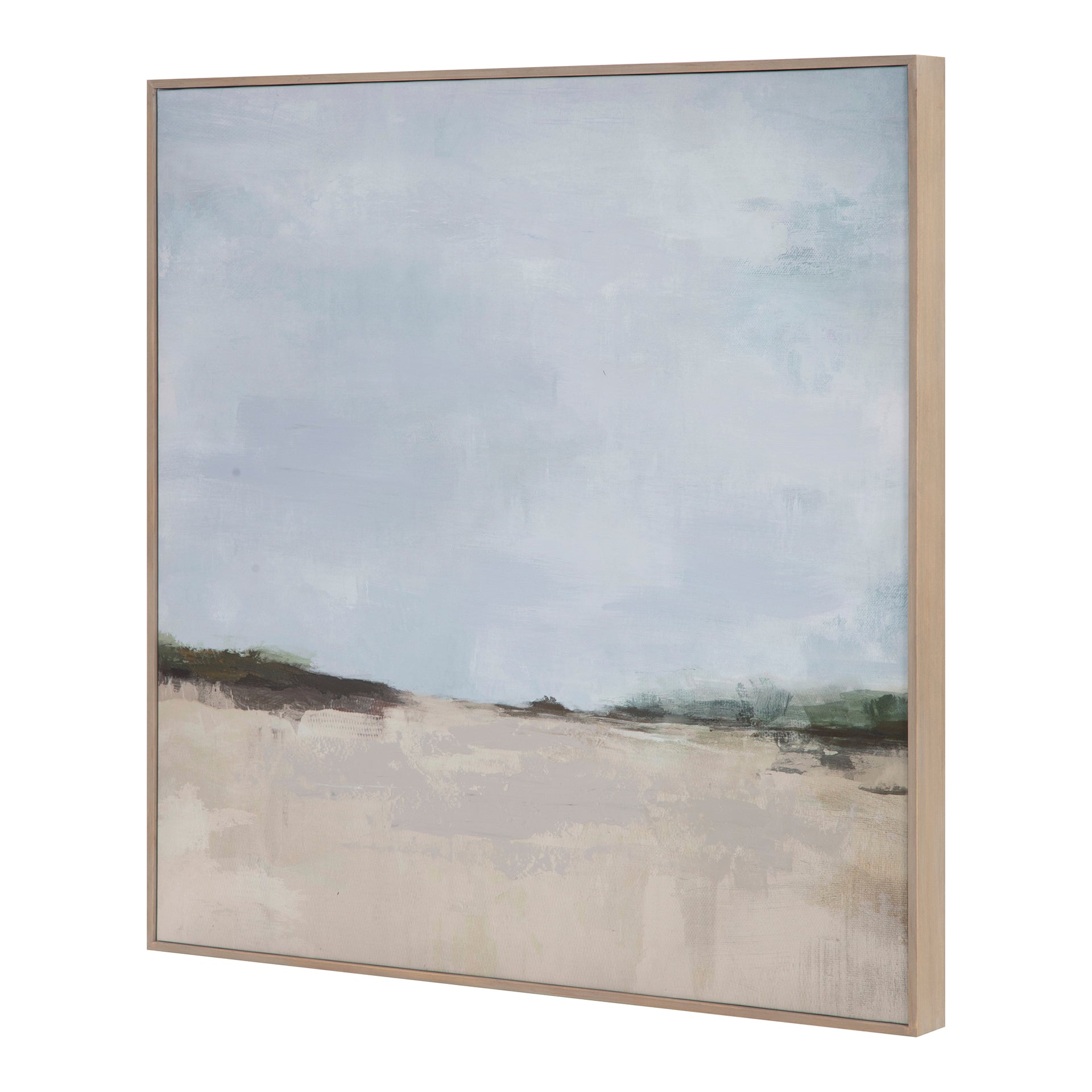 Merrick Framed Painting - Serene Grasslands in Soft, Muted Colors