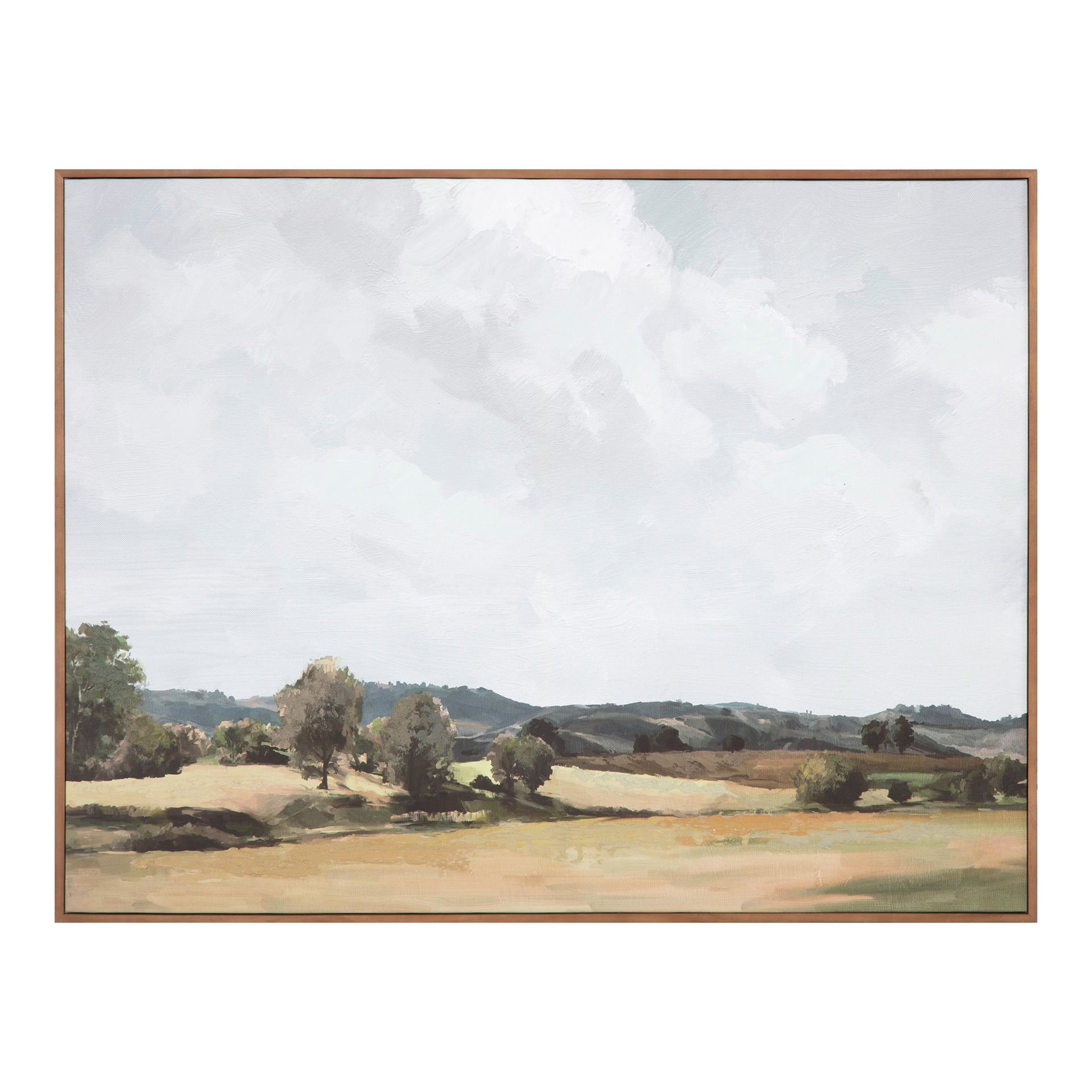 Flynn Country Framed Painting - A Serene Journey into the Countryside