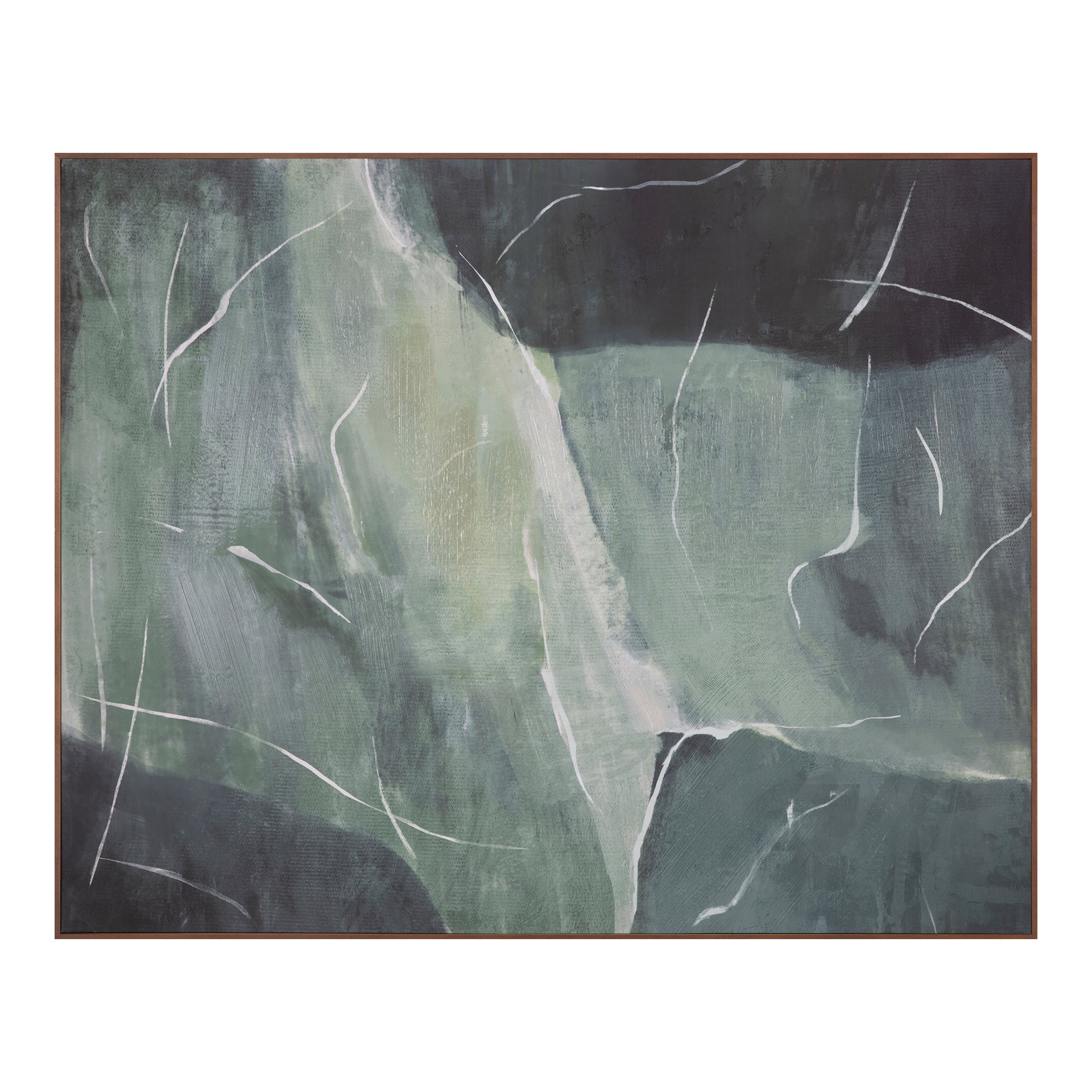 Ashwin Verdant Palette Framed Painting
