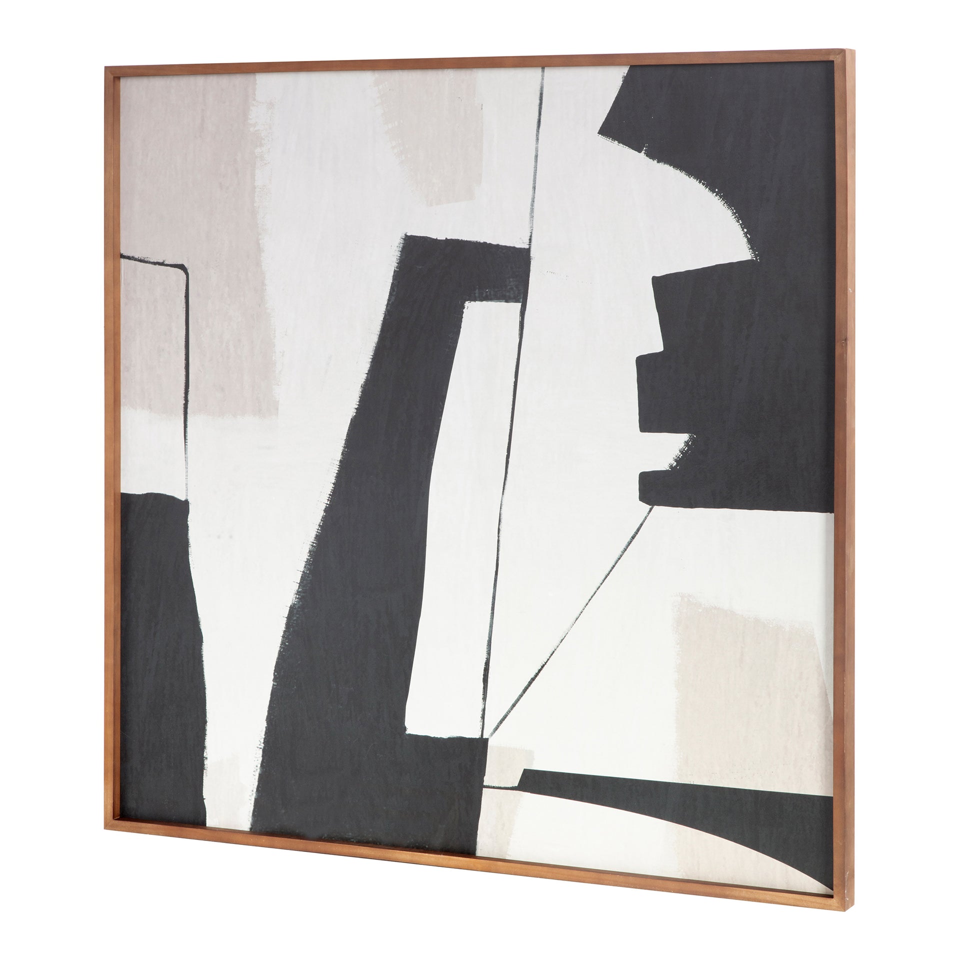Alwyn Abstract Shapes Warm Palette Framed Painting
