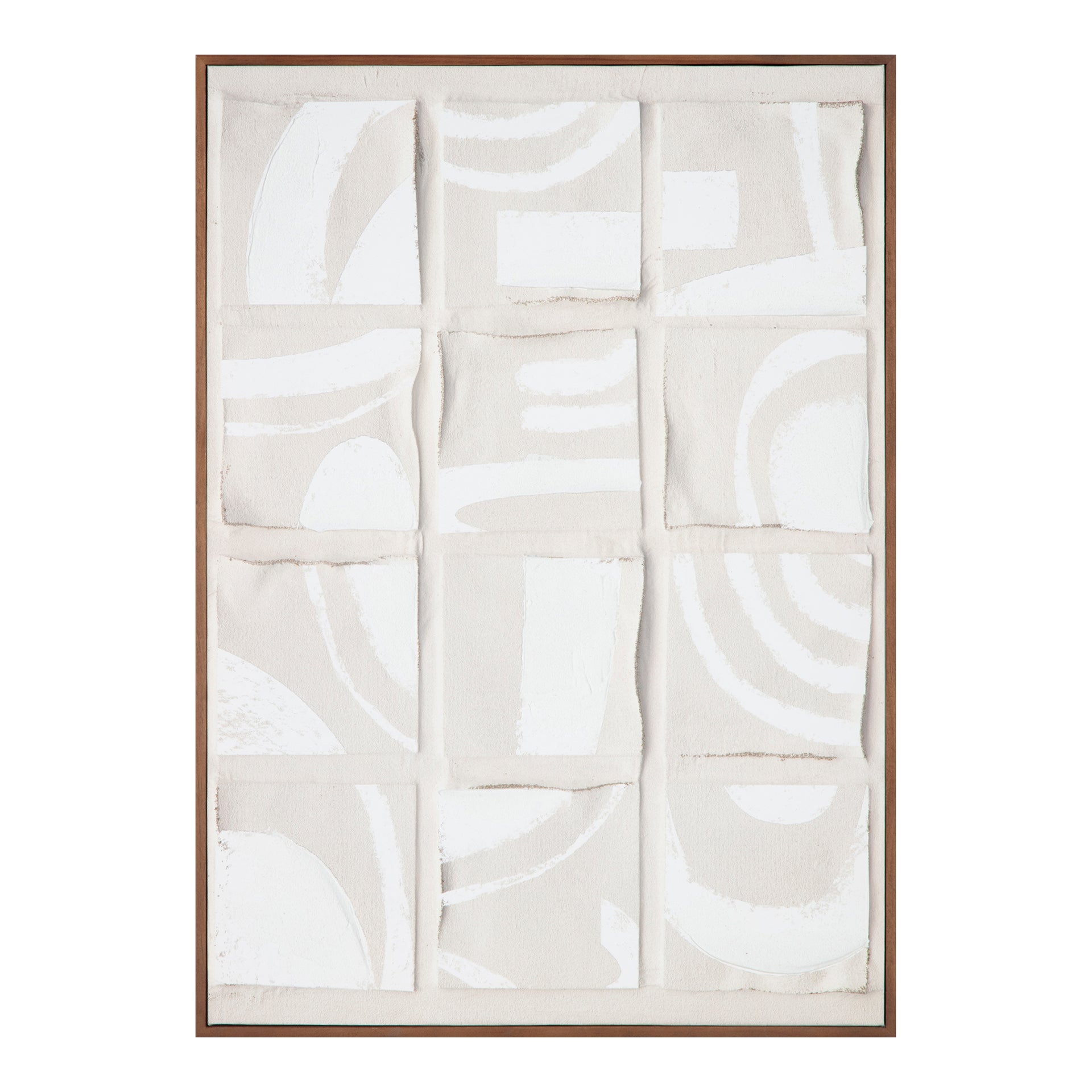 Saxon, Abstract Canvas Print with Pine Frame