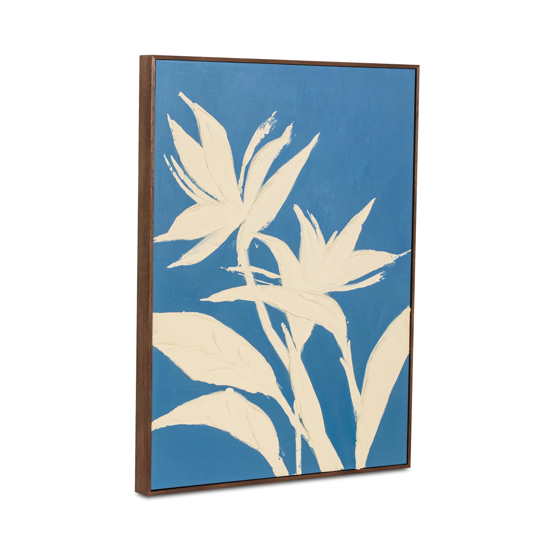 Lyanna 1 Framed Painting, Inverse Silhouette Acrylic on Canvas with Solid Pine Wood Frame