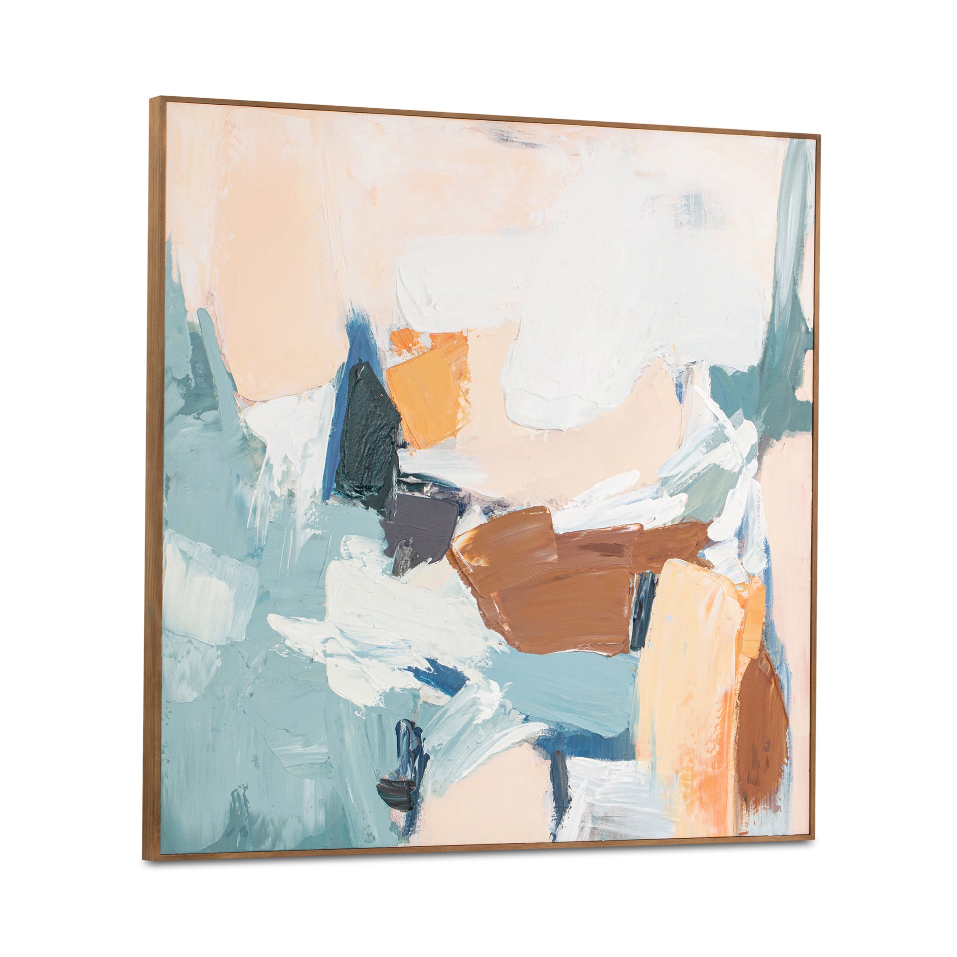 Eryndor Framed Painting, Textured Acrylic on Canvas with Solid Pine Wood Frame