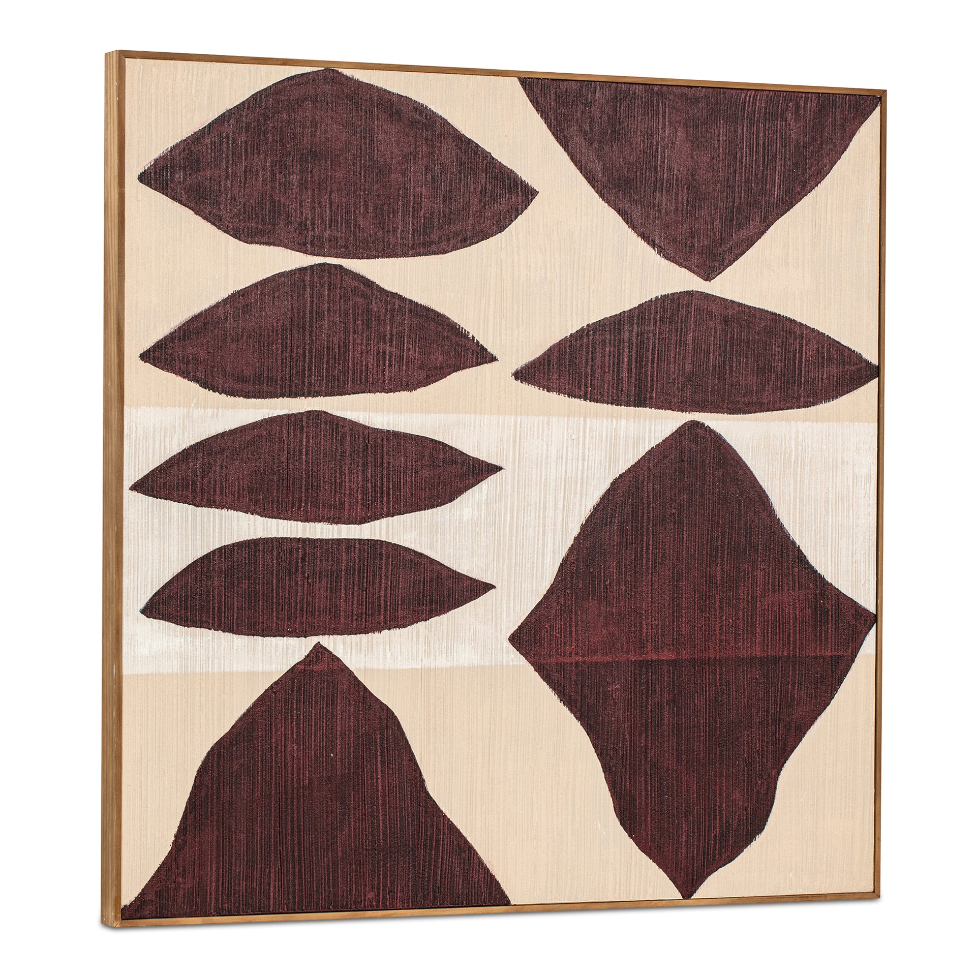 Faelix Framed Painting, Modern Abstract, Acrylic on Canvas with Solid Pine Wood Frame