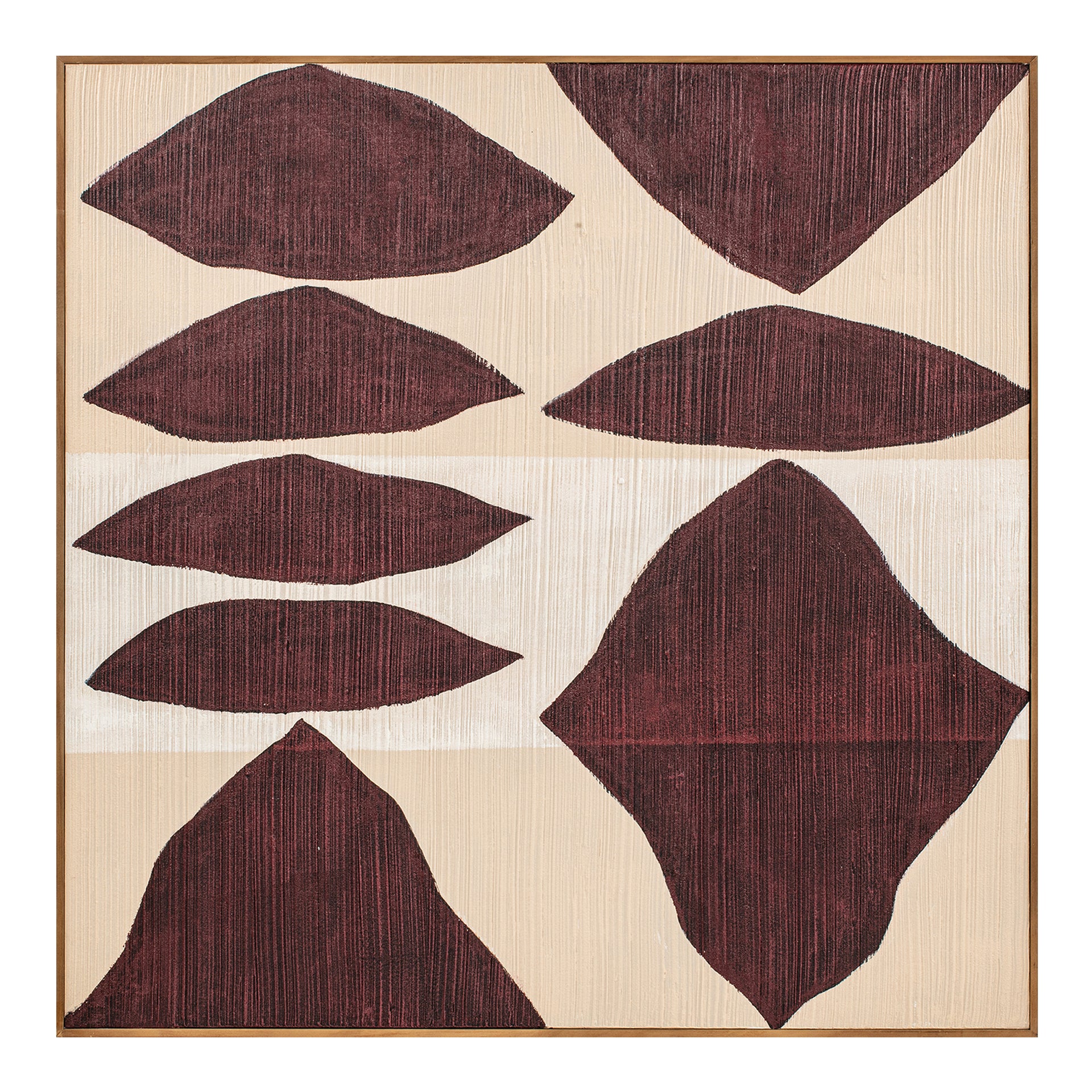 Faelix Framed Painting, Modern Abstract, Acrylic on Canvas with Solid Pine Wood Frame