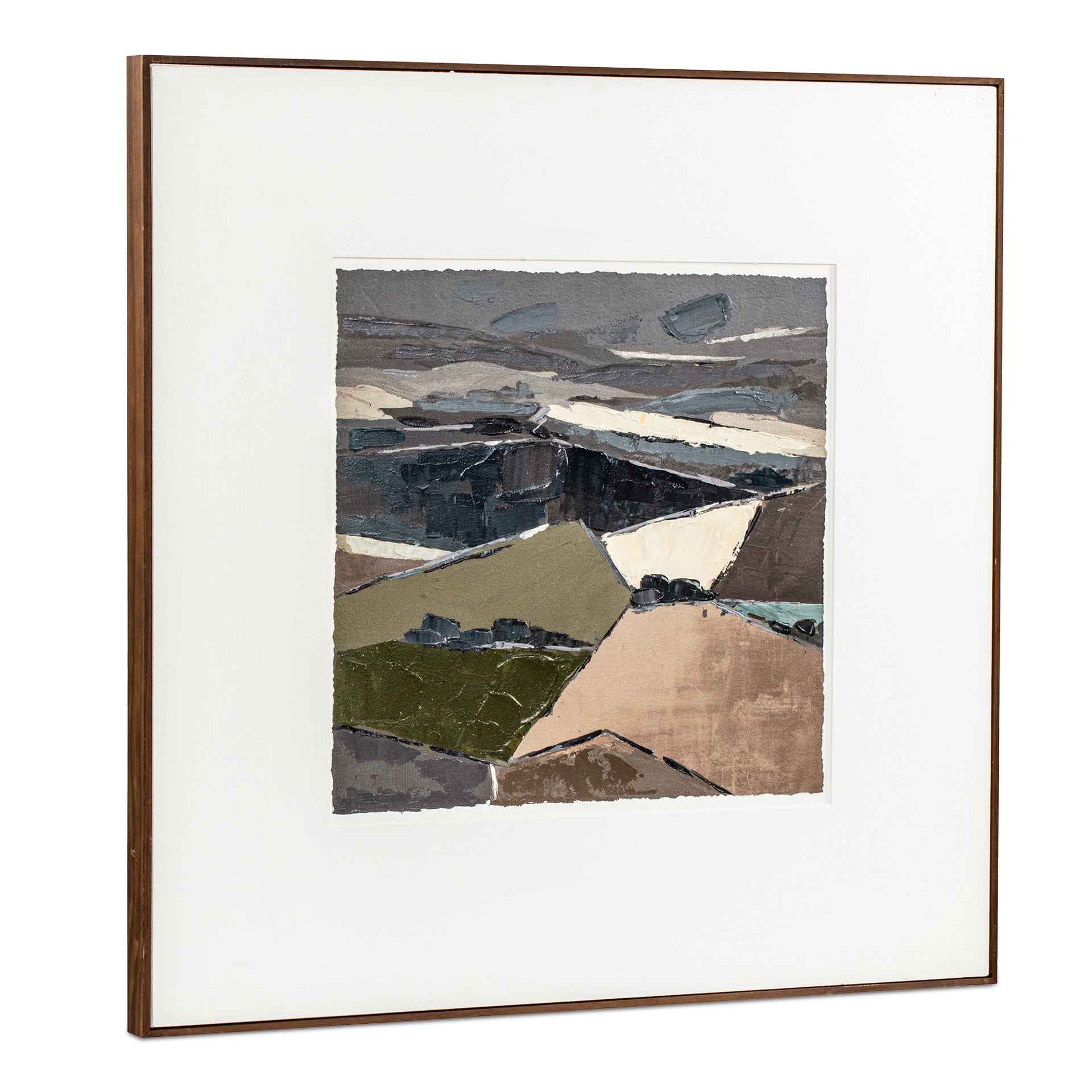 Dorianth Framed Painting, Textured Acrylic on Canvas with Solid Pine Wood Frame