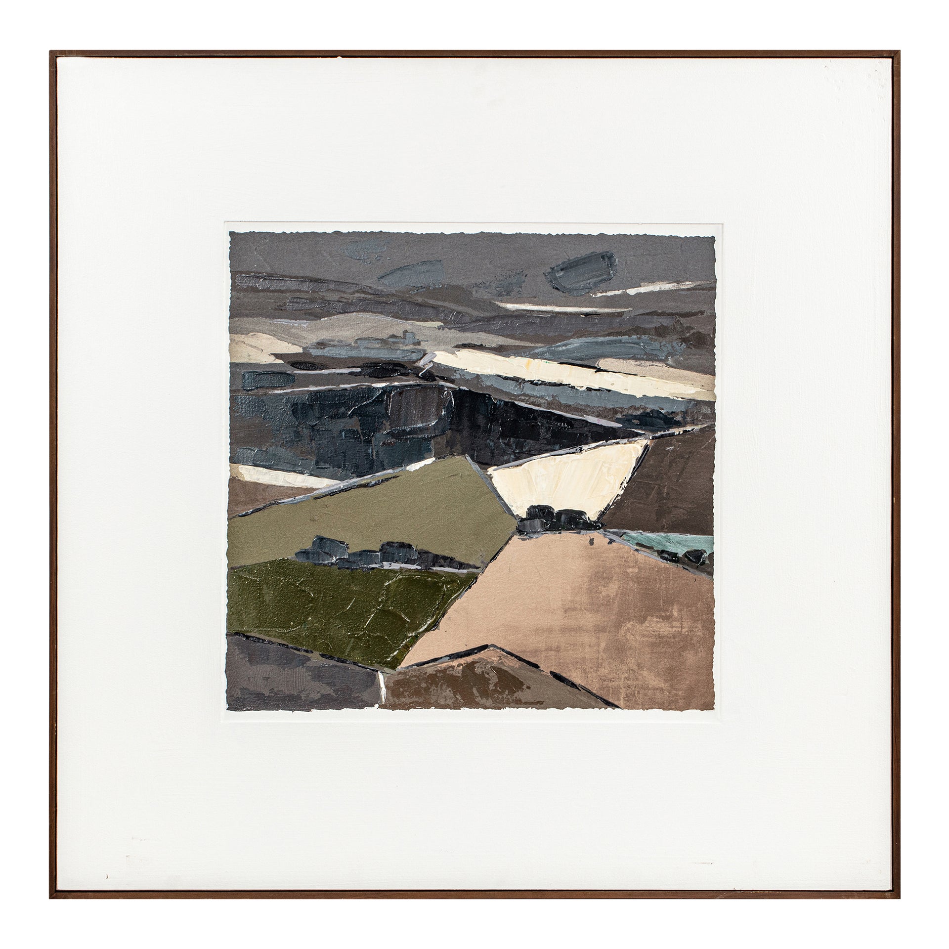 Dorianth Framed Painting, Textured Acrylic on Canvas with Solid Pine Wood Frame
