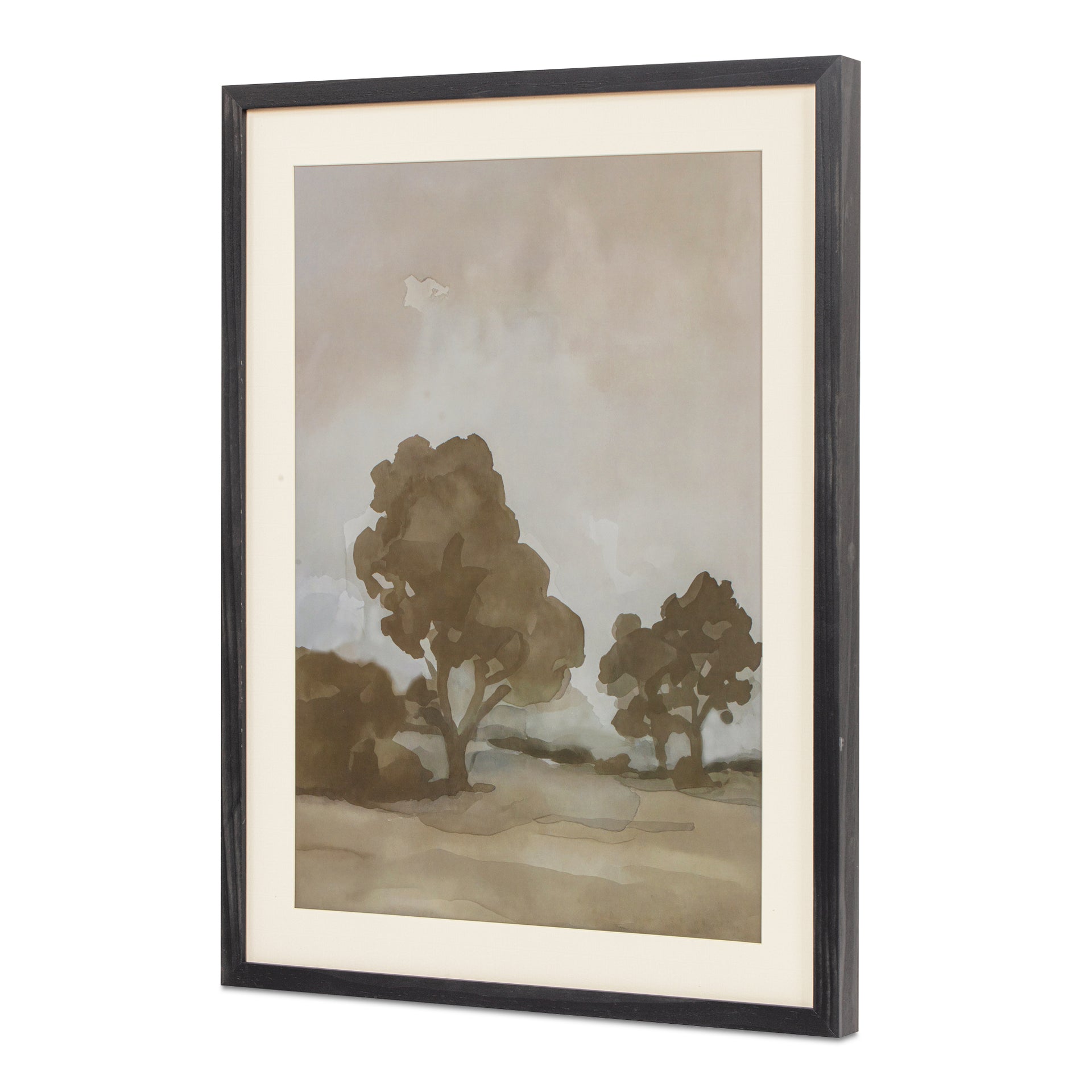 Sorrelia Framed Print, Moody Landscape Under Glass with Solid Pine Frame, Multicolor