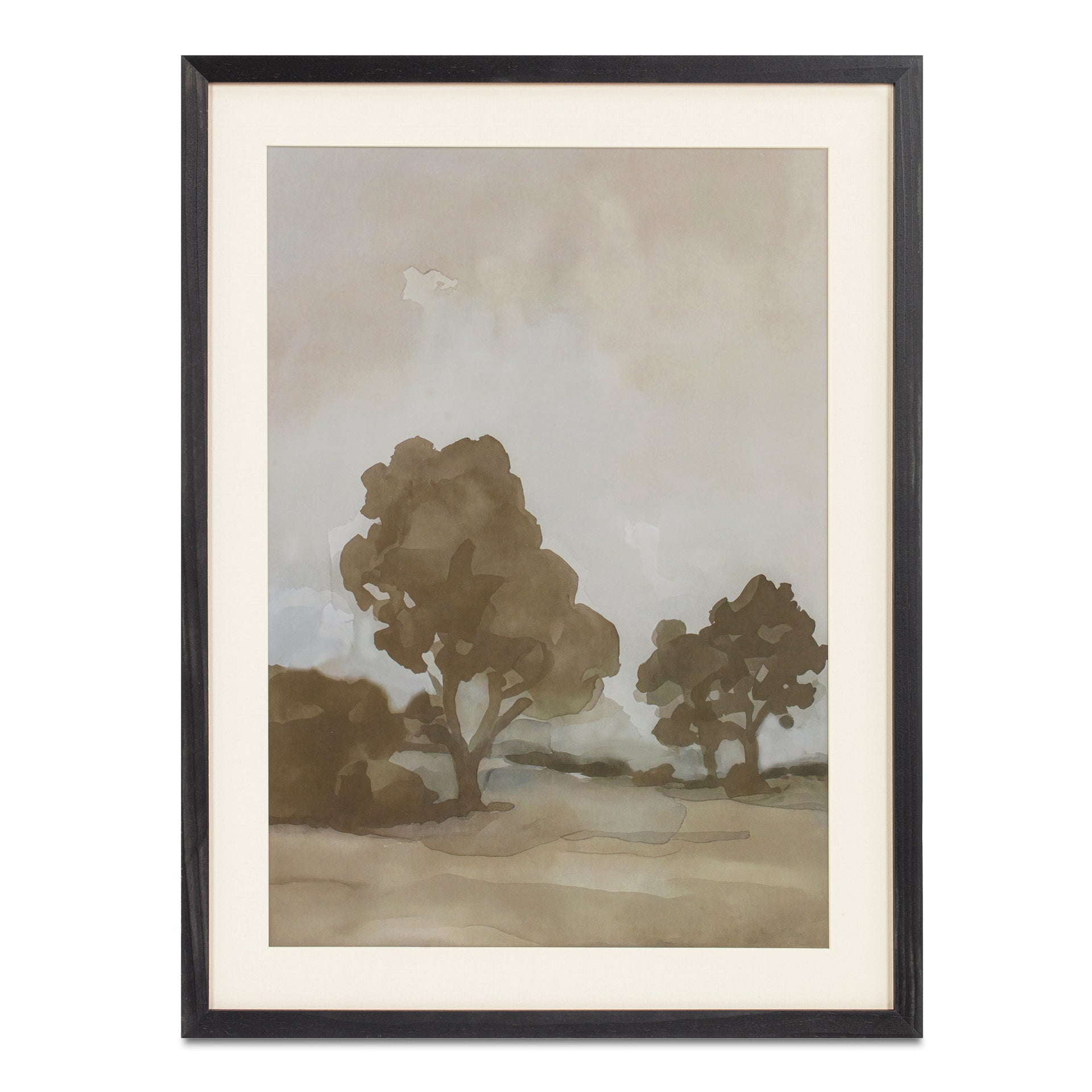 Sorrelia Framed Print, Moody Landscape Under Glass with Solid Pine Frame, Multicolor