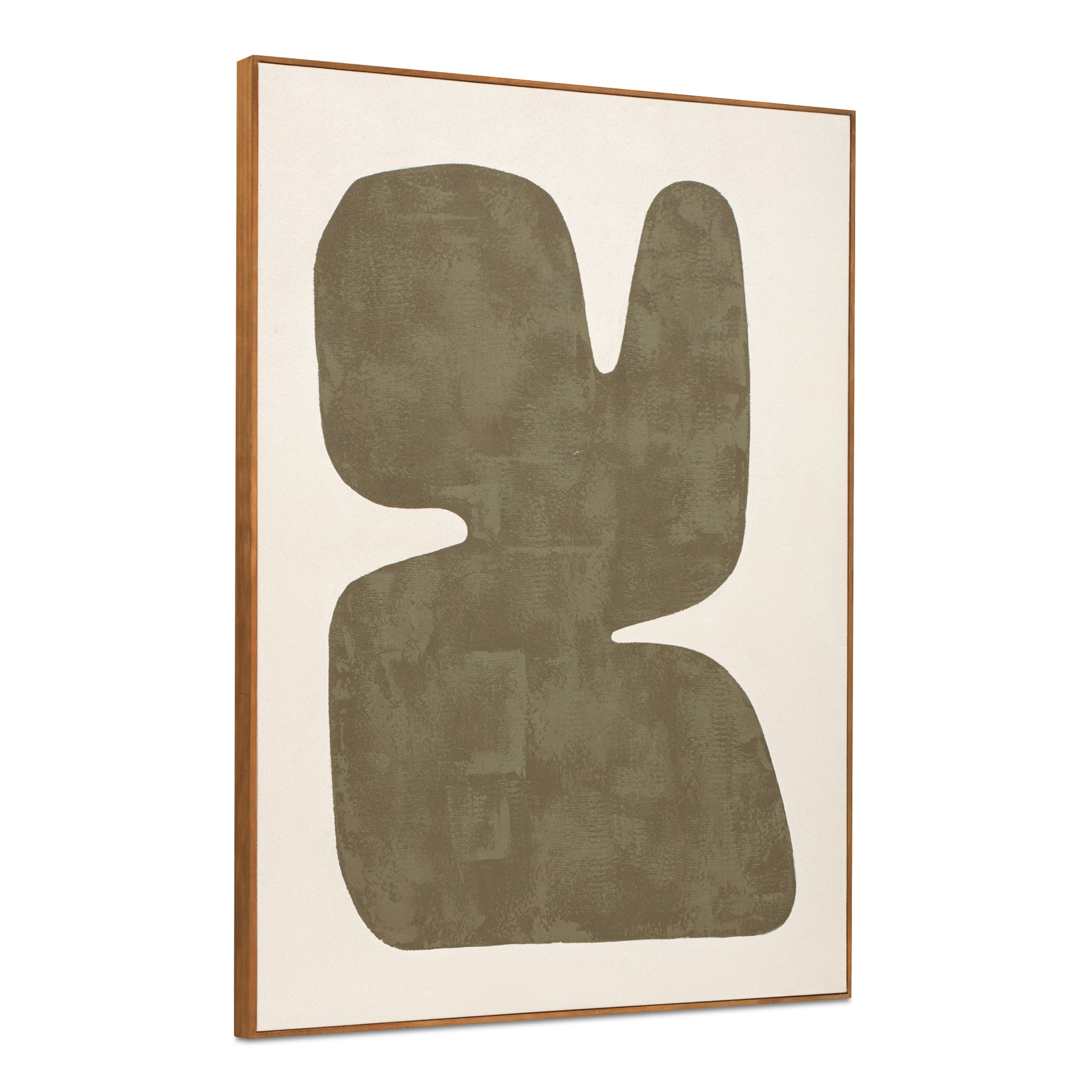 Saha Framed Painting, Print and Acrylic on Canvas, Solid Pine Frame, Multicolor