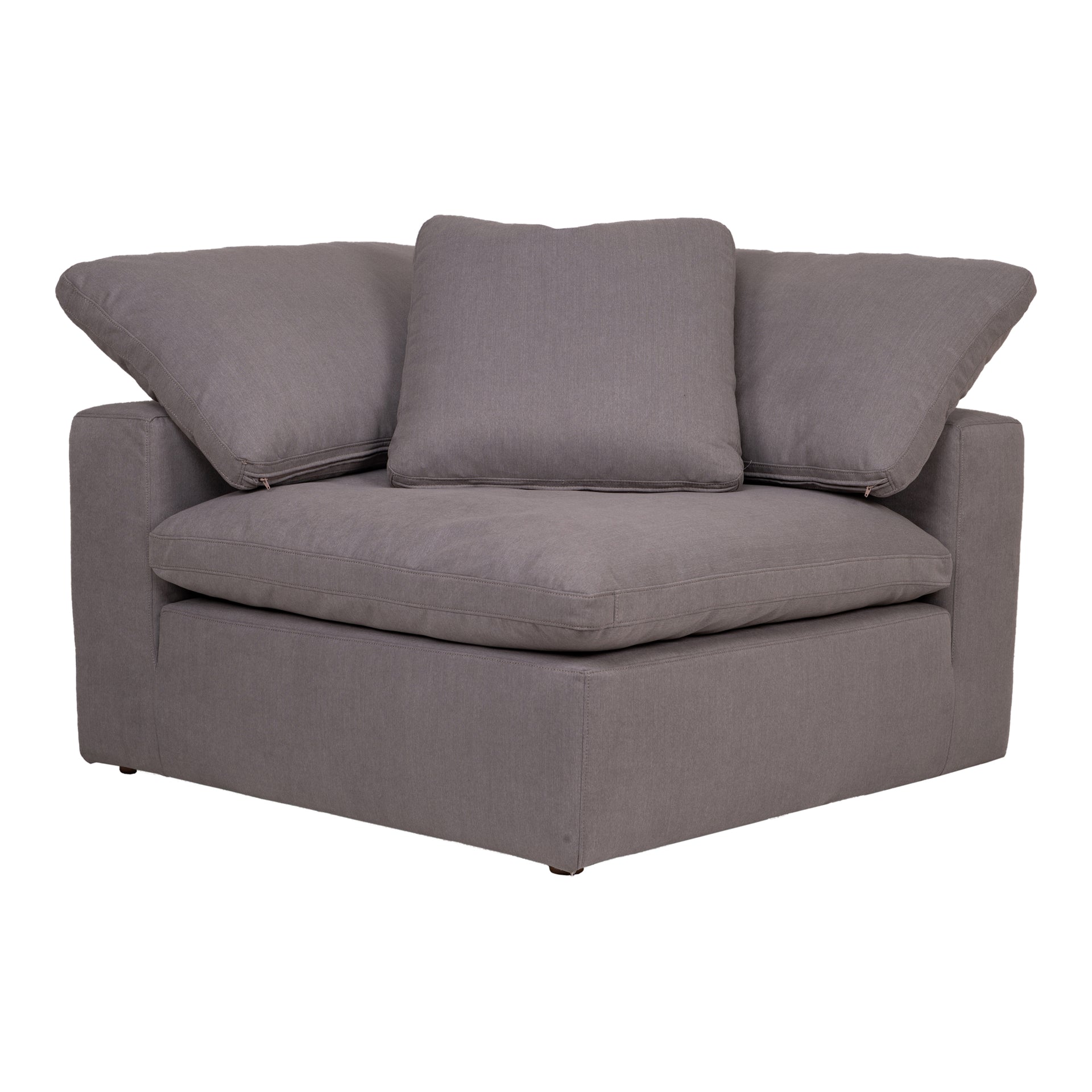 Rigel, Corner Chair Stain Resistant Polyester, Light Grey