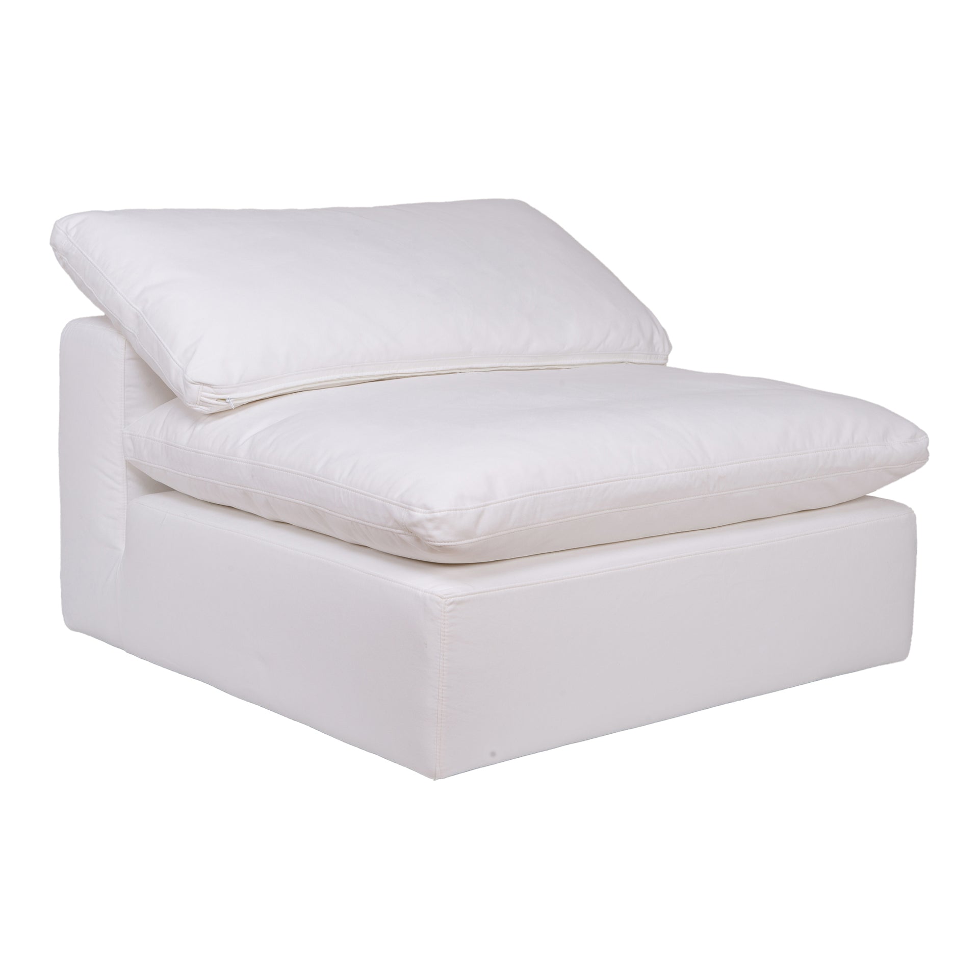 Rigel Slipper Chair, Stain-Resistant LiveSmart Fabric, White