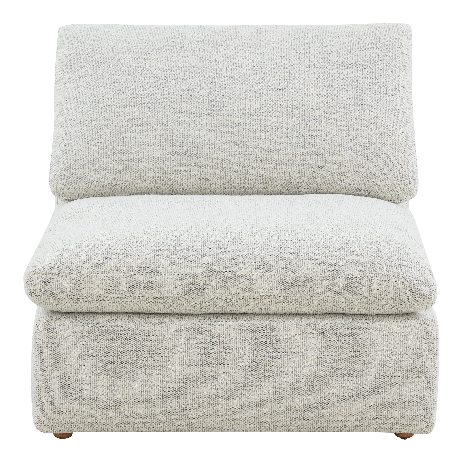 Jeremy, Slipper Chair NeverFear Stain Resistant Fabric Plywood Frame, Coastside Sand