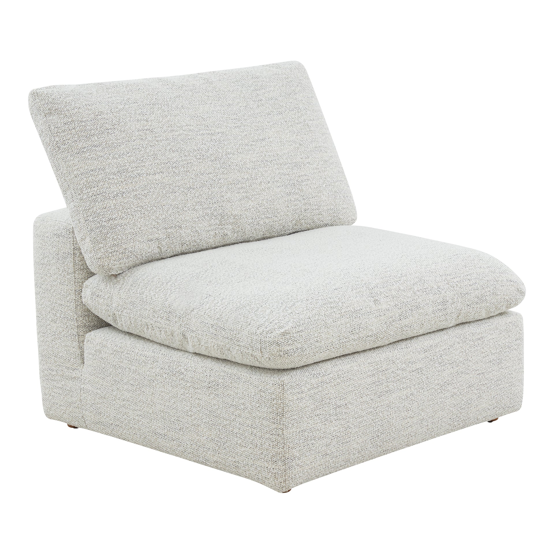 Jeremy, Slipper Chair NeverFear Stain Resistant Fabric Plywood Frame, Coastside Sand