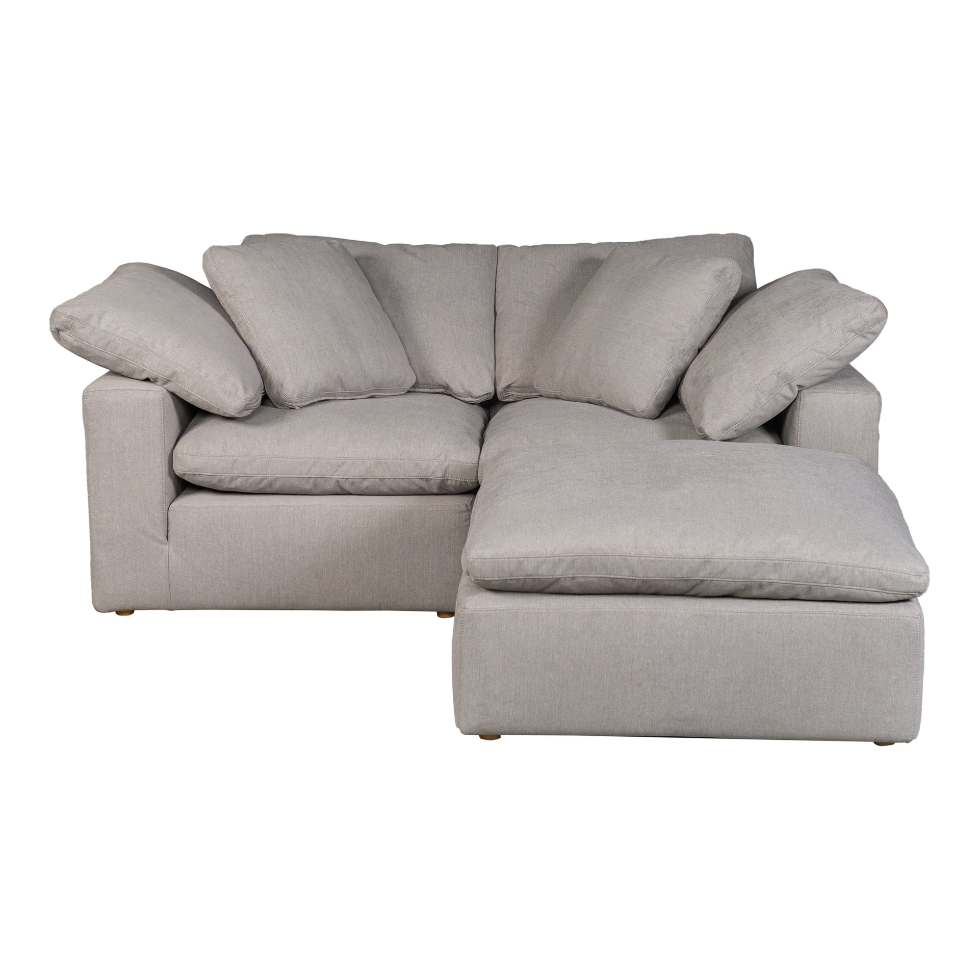 Jeremy Nook, Scandinavian Modular Sectional, Performance Technology Fabric Upholstery, 3 Seater, Grey