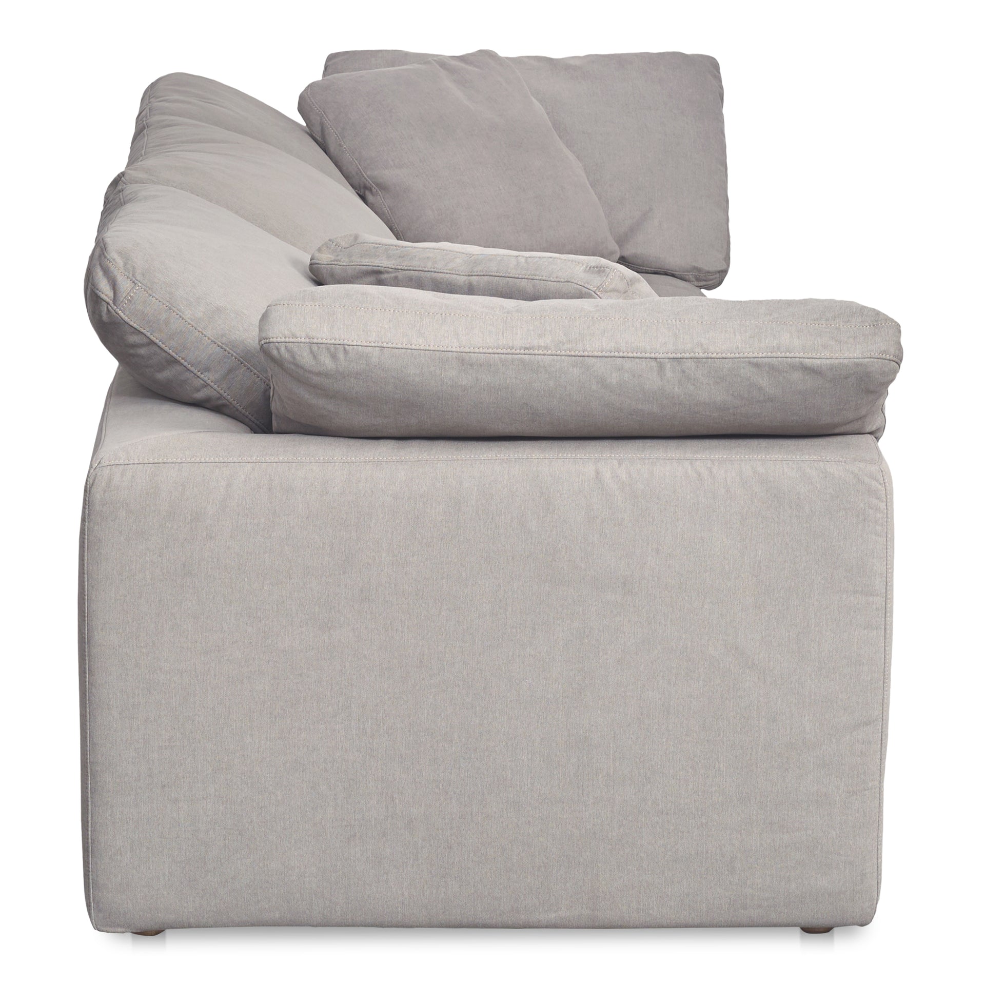 Rigel, Scandinavian Modular Sectional Sofa, Livesmart Stain Resistant Fabric Upholstery, 3 Seater, Grey
