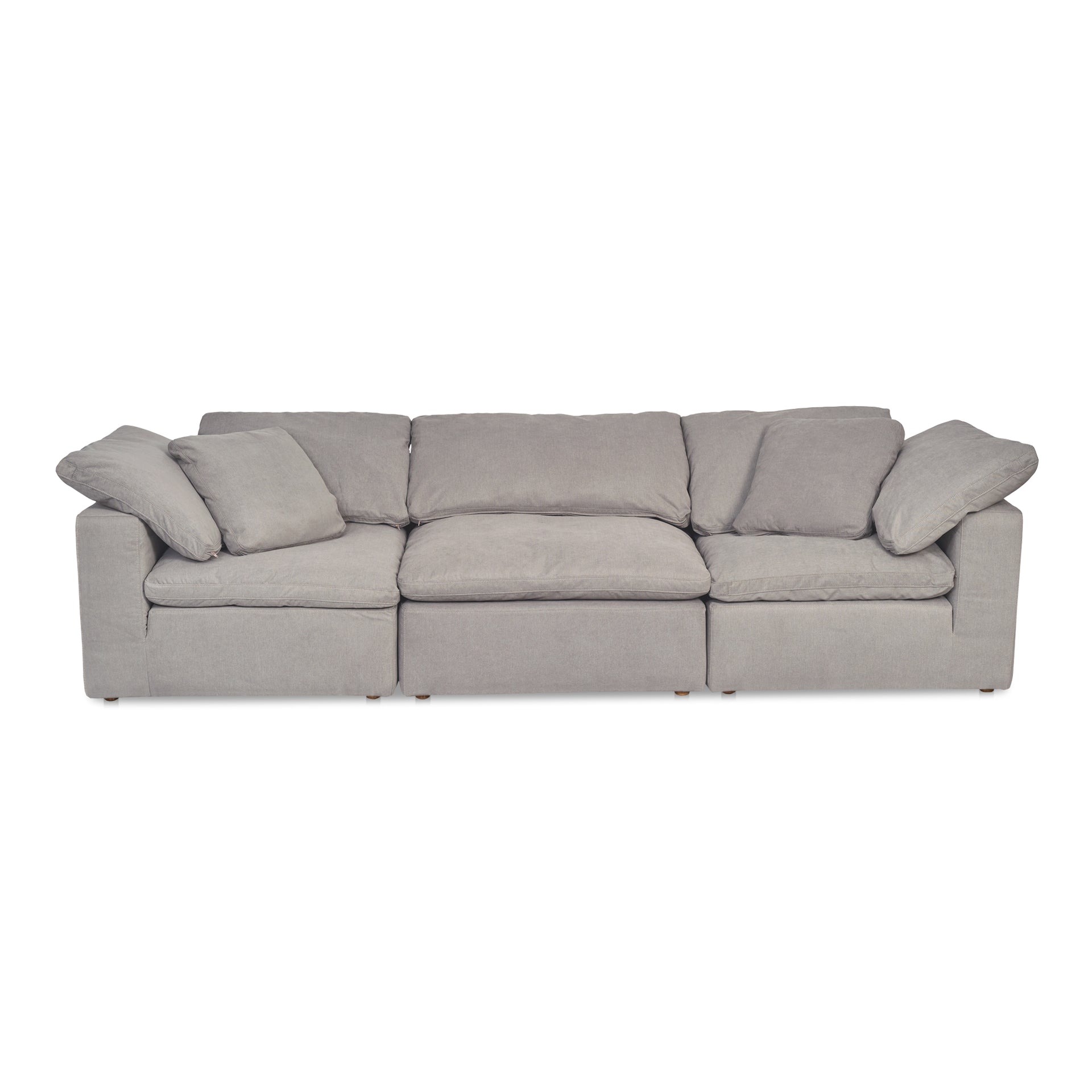Jeremy, Scandinavian Modular Sofa, Performance Technology Fabric Upholstery, 3 Seater, Grey