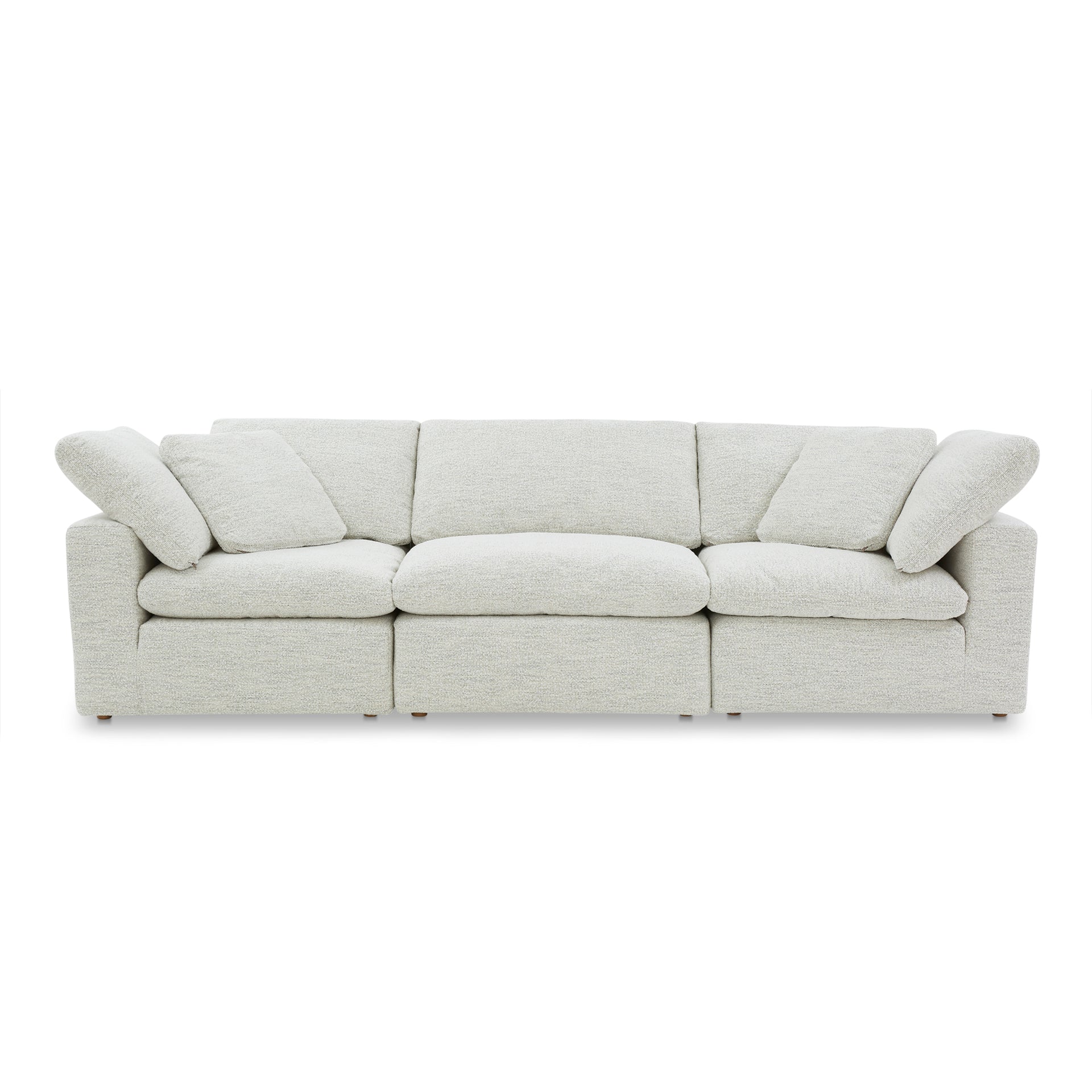 Jeremy, Scandinavian Modular Sofa, Performance Technology Fabric Upholstery, 3 Seater, Coastside Sand