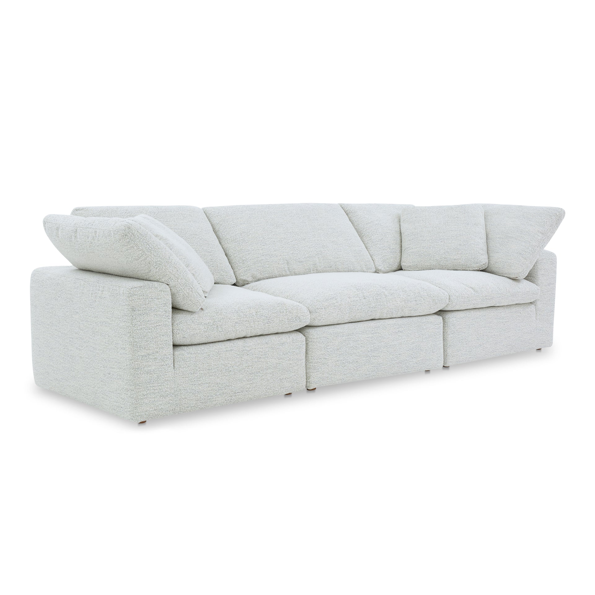 Jeremy, Scandinavian Modular Sofa, Performance Technology Fabric Upholstery, 3 Seater, Coastside Sand