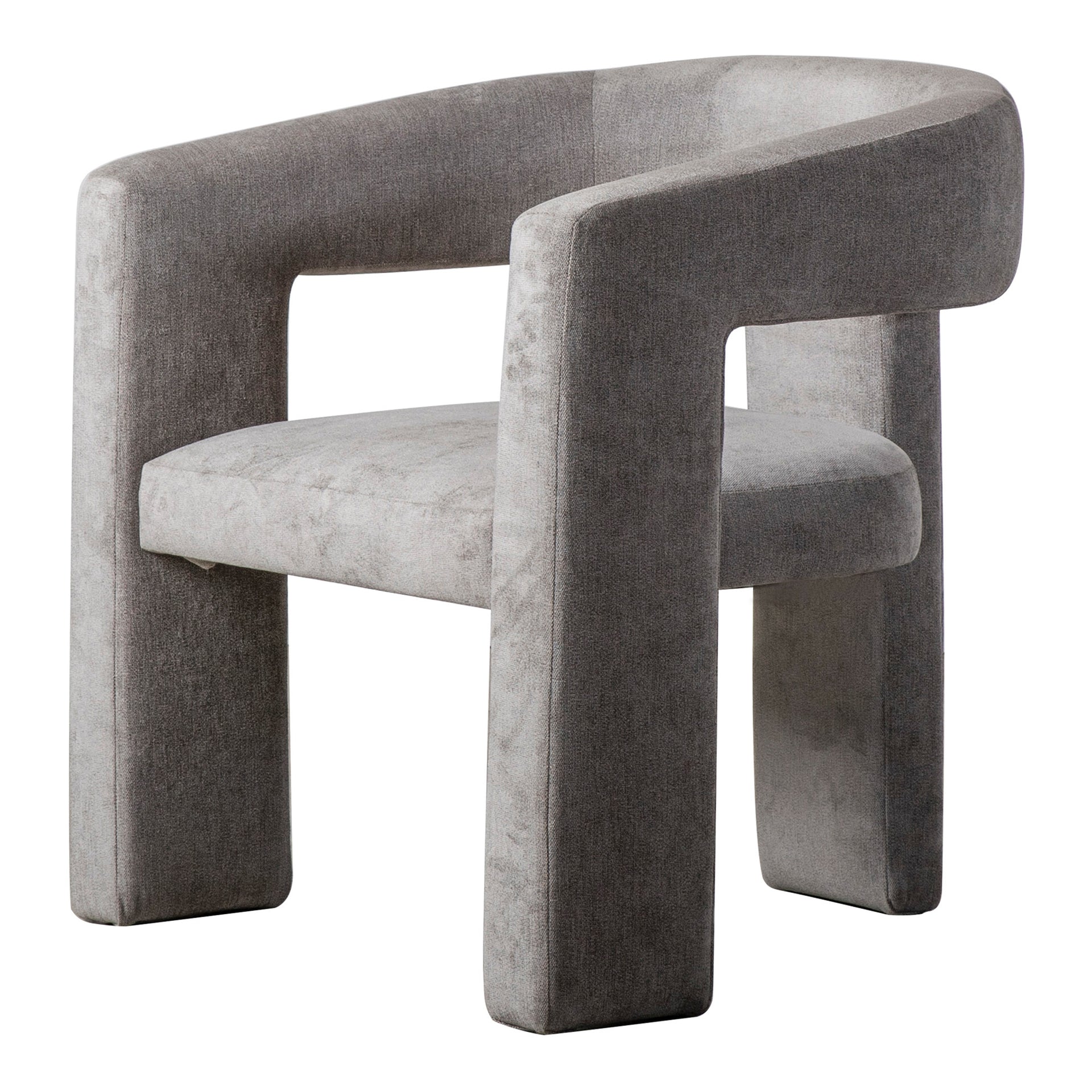 Ryder Accent Chair, Contemporary Soft Upholstery, Medium Density Foam, Plywood Frame, Grey