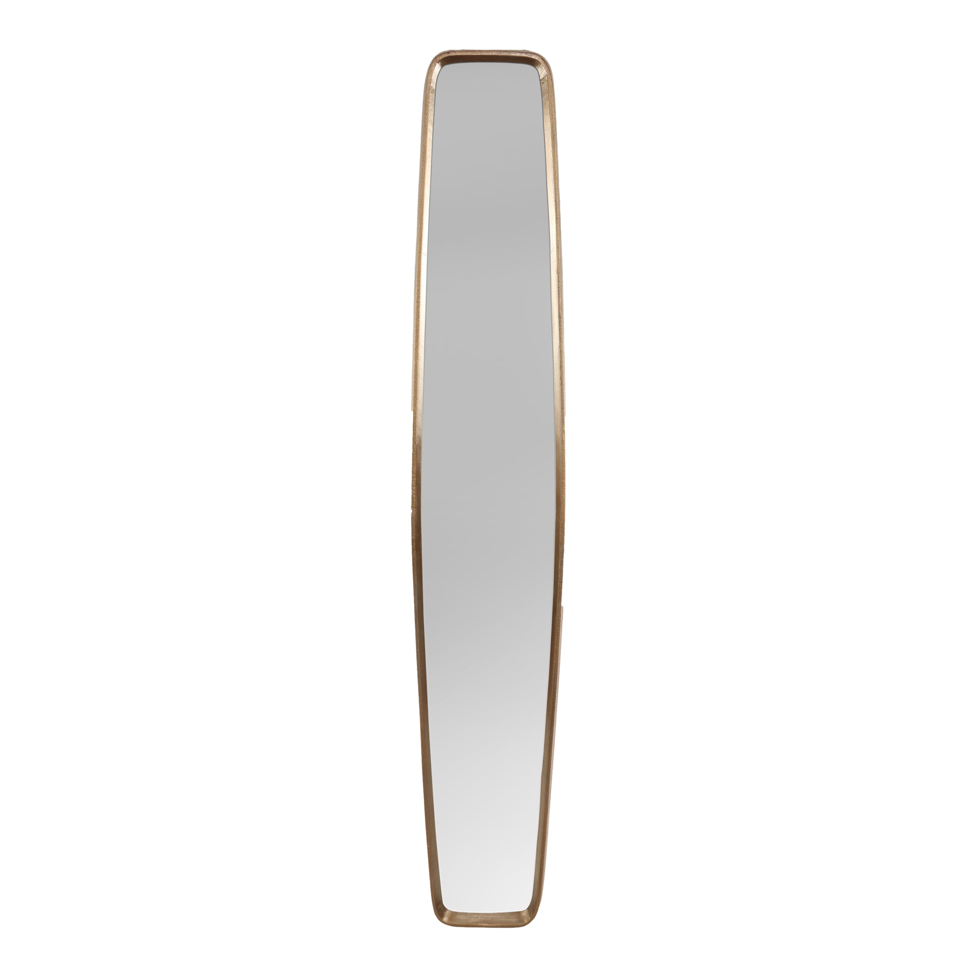 Zane, Wall Mirror Contemporary Antique Brass Finish, Yellow